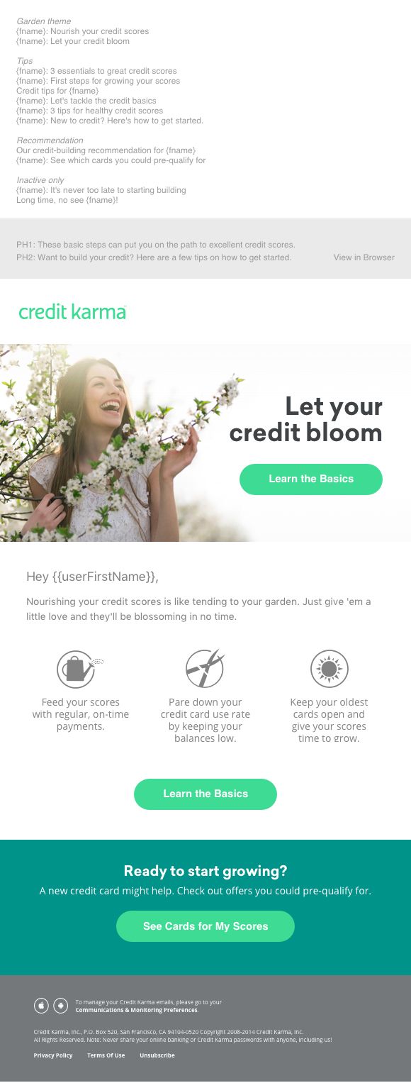 New To Credit email