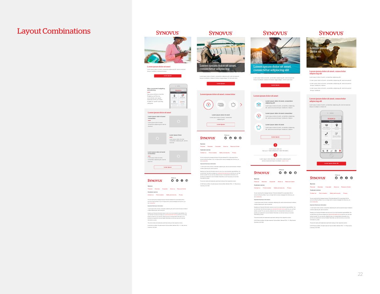 Playbook page with four emails built from the same modules
